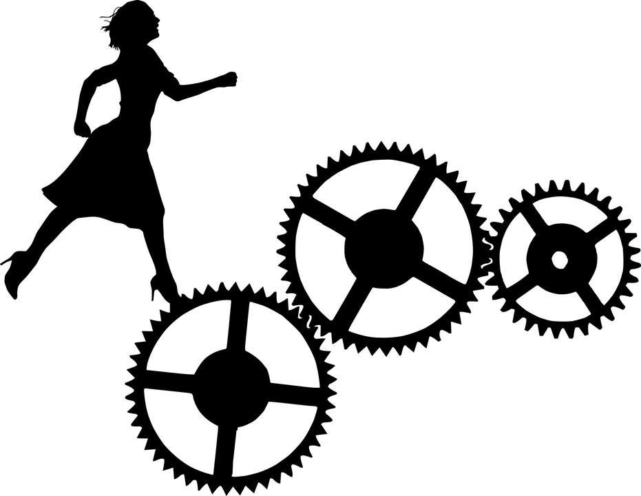 wheels and woman