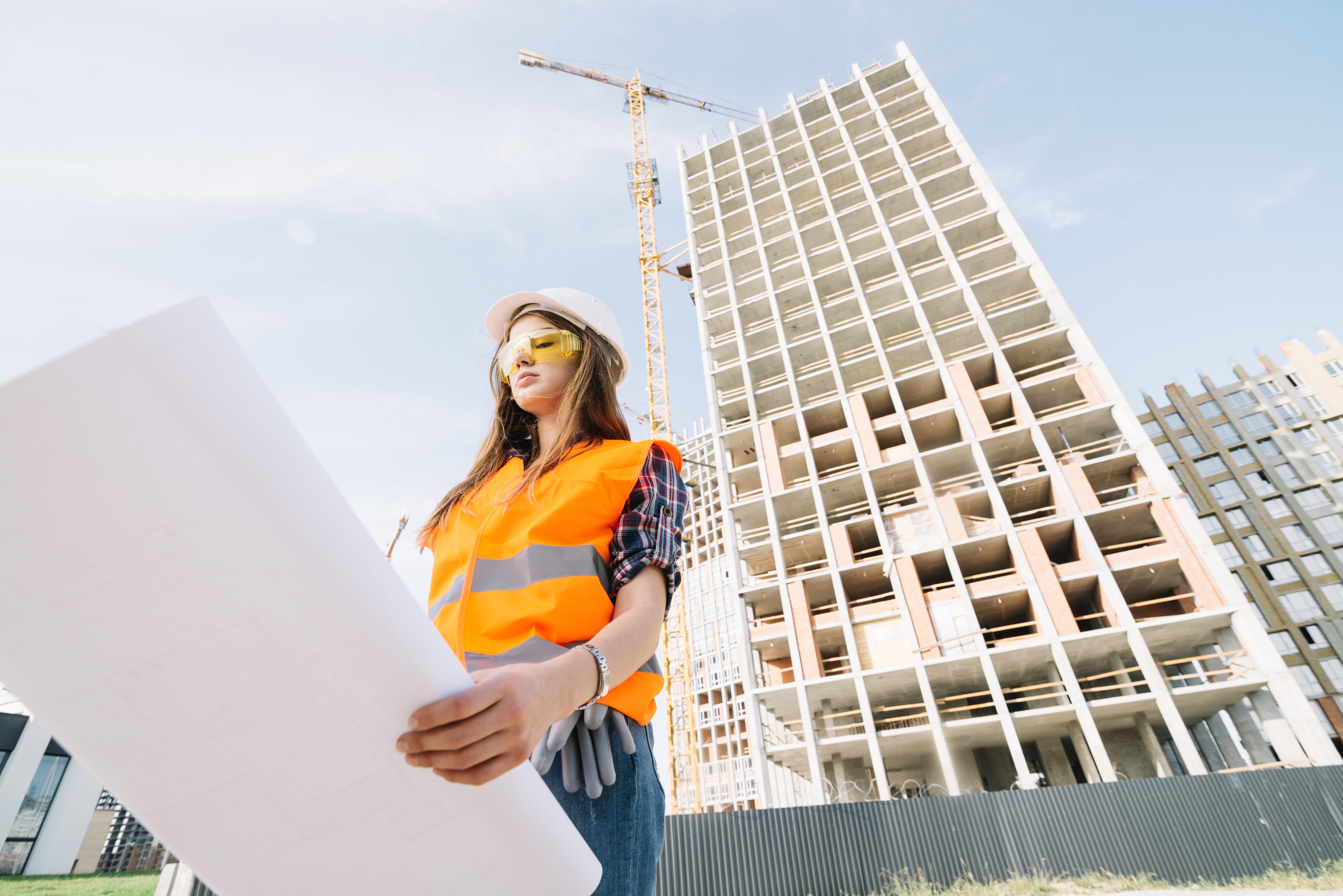 Woman in construction