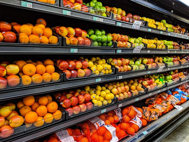 Productos en supermercado